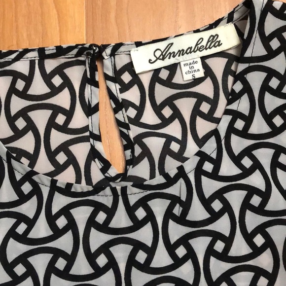 Black and White Francescas Tank Top Size Small - Picture 2 of 4